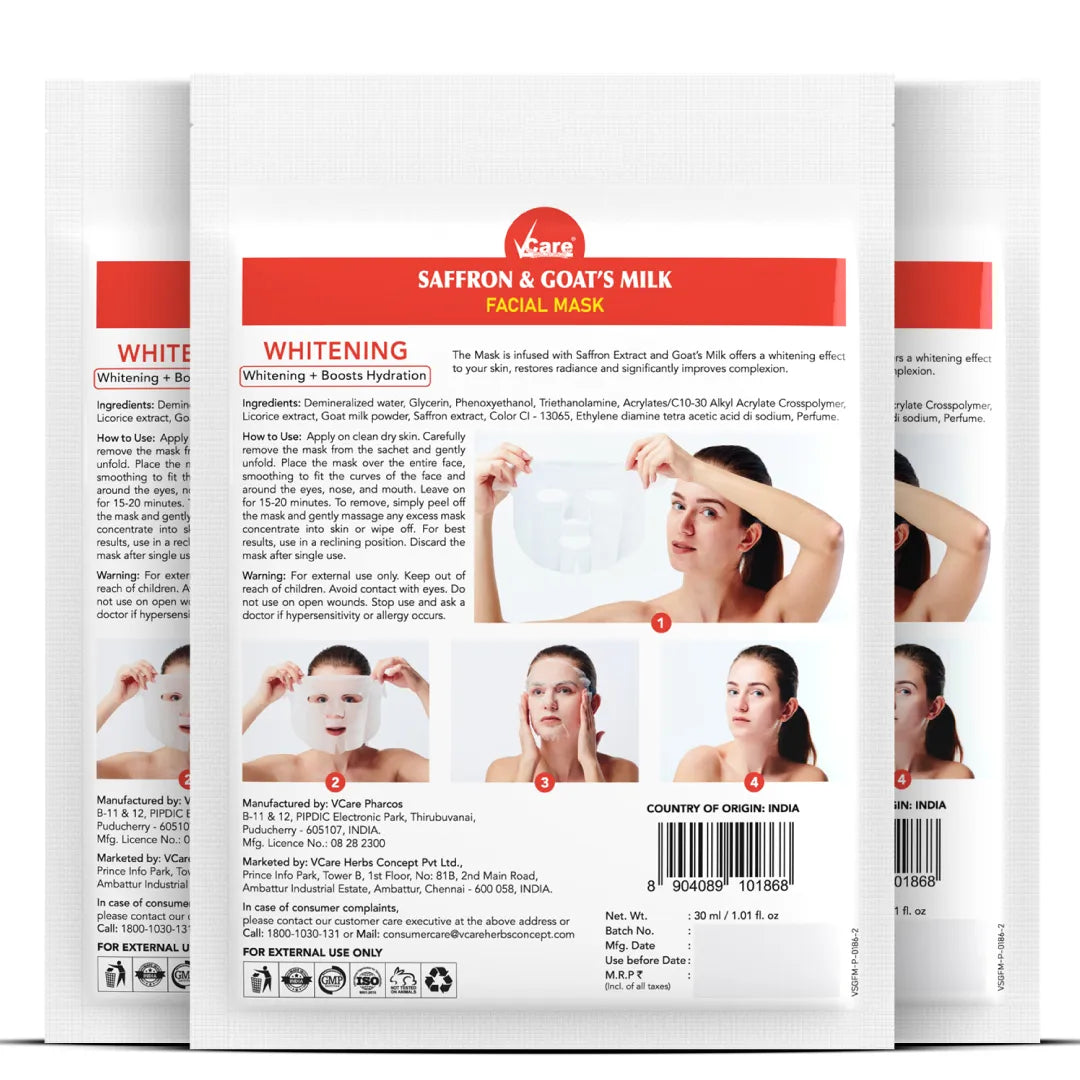 Saffron & Goat's Milk Facial Mask - 30ml